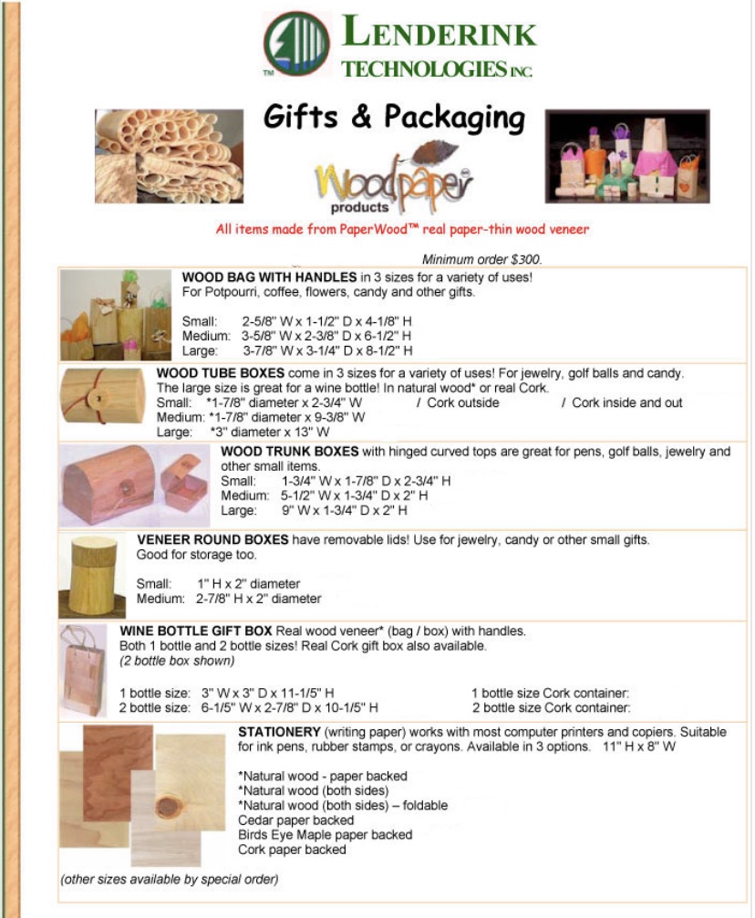 Wood Gifts and Packaging PDF