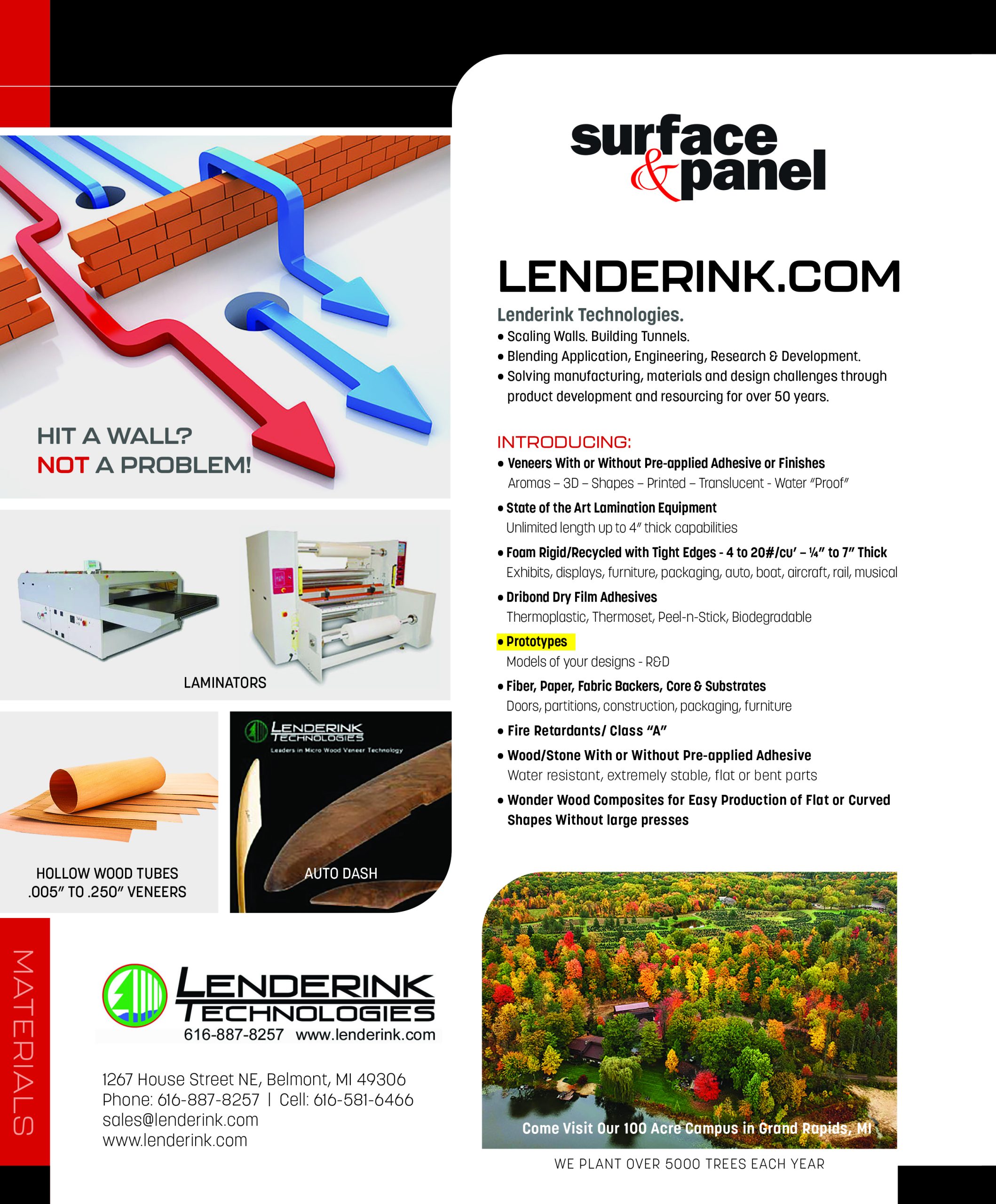 Lenderink Surface & Panel Ad Pg 1 2023