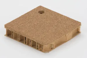 Bulletin Board Cork bonded to Paper Honeycomb