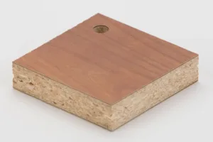 HPL bonded to Particleboard bonded to Backer Board