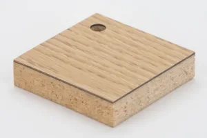 High Pressure Laminate bonded to Particleboard