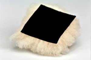 Hook and Loop bonded to Natural Lambs Wool