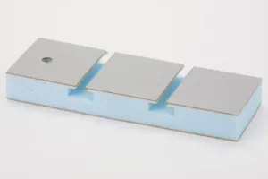 Horizontal Grade Laminate bonded to Slatwall Foam