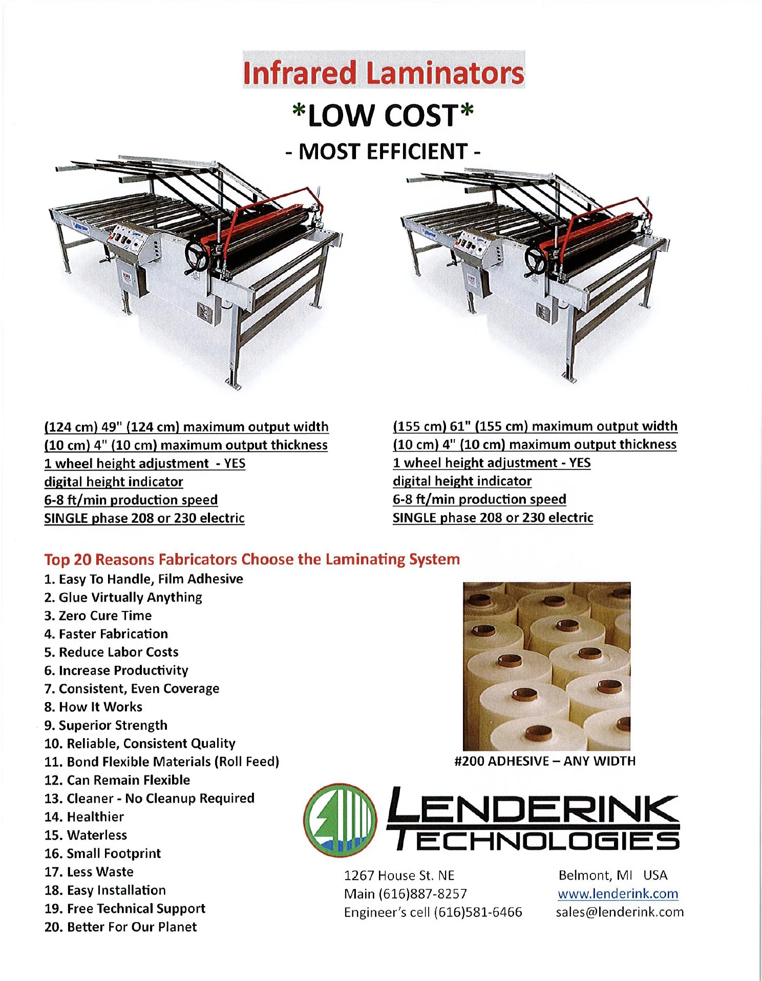 Photo of Infrared Laminator Brochure