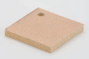 Lamé Fabric bonded to Crumboard