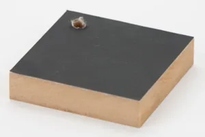 Leather bonded to MDF