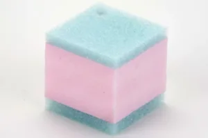 Open Cell Polyethelene bonded to Polystyrene